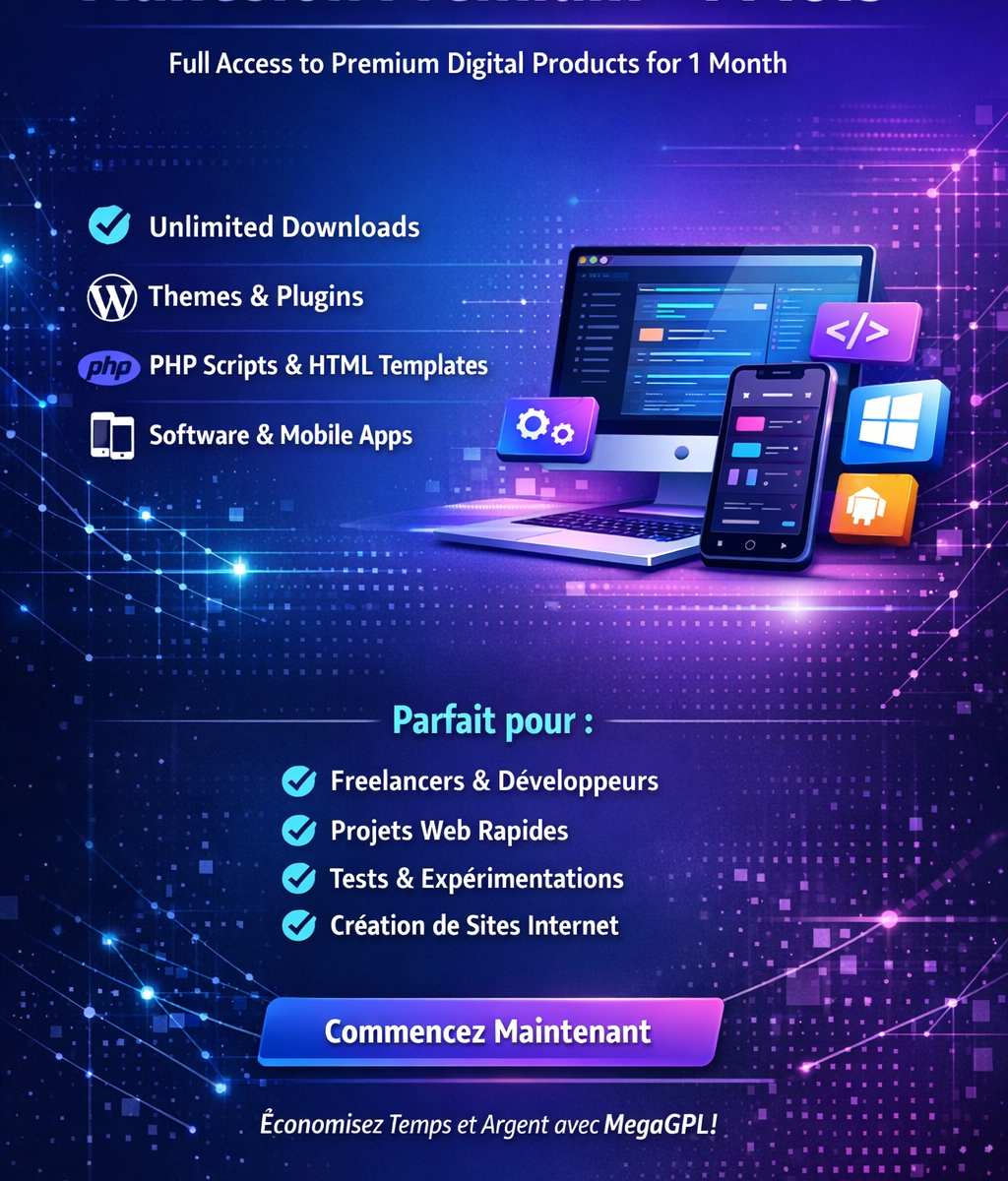 MegaGPL Premium Membership digital product marketplace access