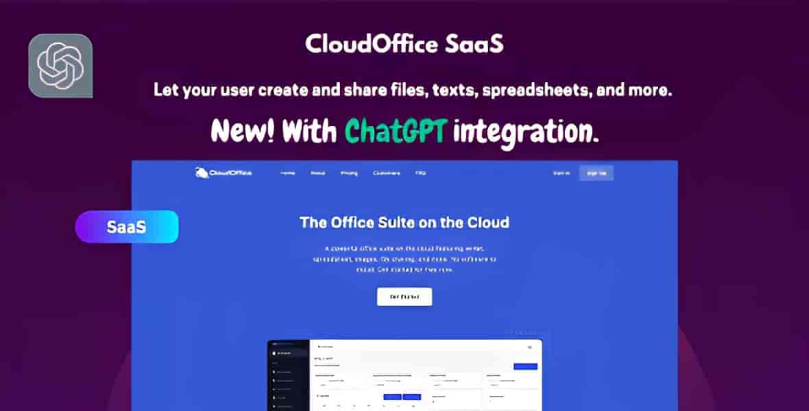 CloudOffice SaaS PHP Script office productivity platform interface