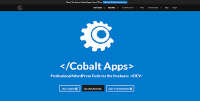 CobaltApps WordPress plugin bundle for developer toolkits