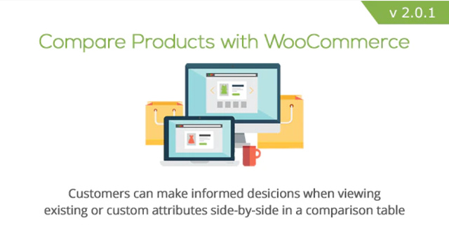 Compare Products With WooCommerce Plugin showing side-by-side product comparison table
