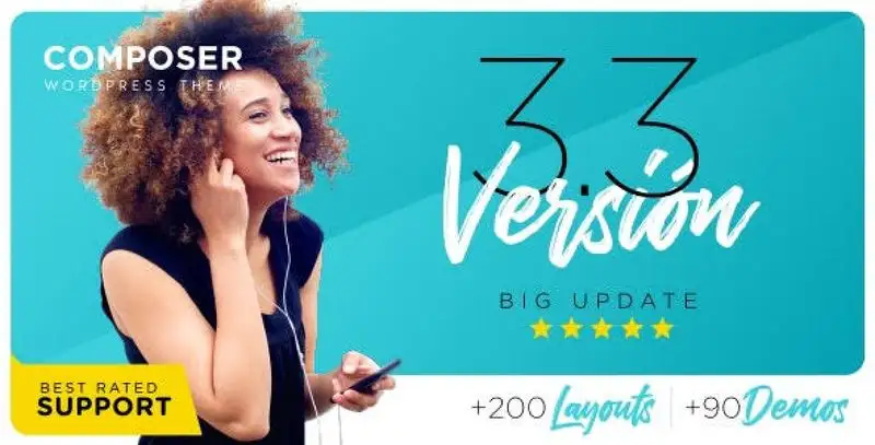 Composer responsive multi-purpose WordPress theme demo preview