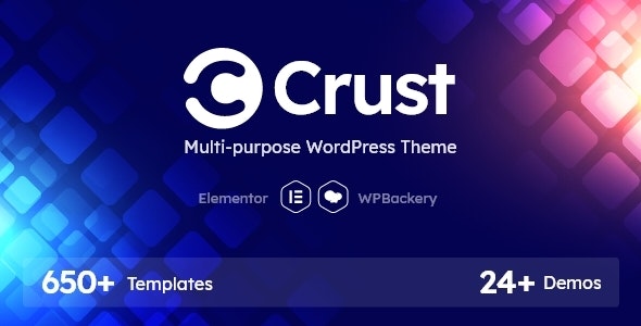 Crust multipurpose WordPress theme demo showcasing a creative agency website layout