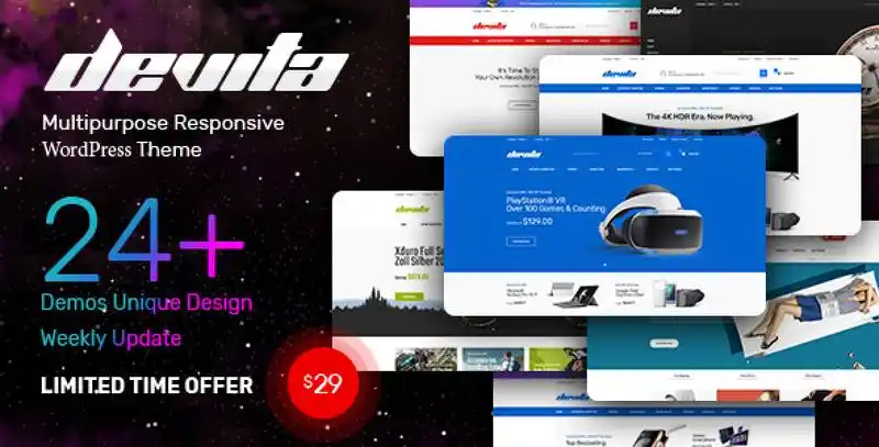 Devita multipurpose WooCommerce theme for WordPress
