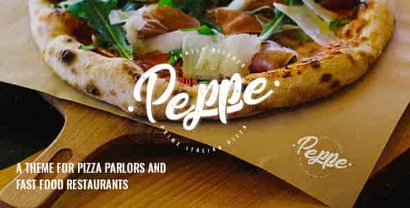 Don Peppe pizza and fast food WordPress theme demo showing restaurant website layout
