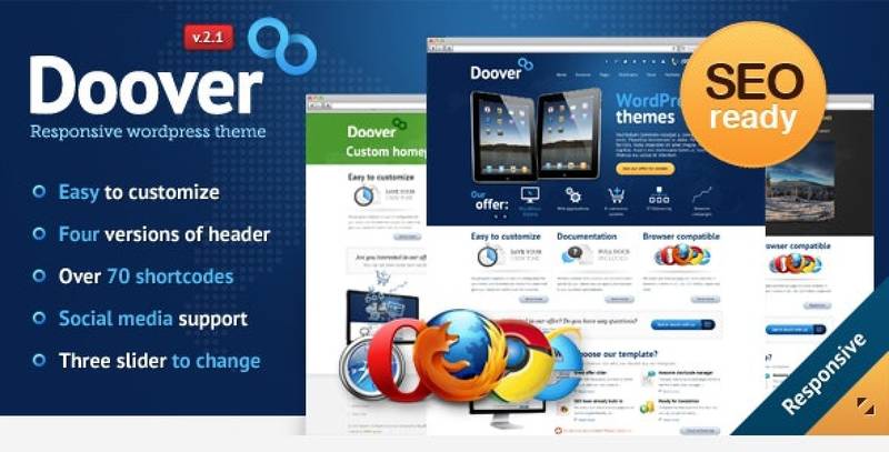 Doover corporate WordPress theme demo preview