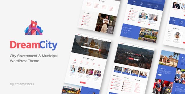 Dream City WordPress theme preview for city portals and government websites