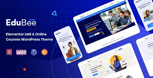 EduBee LMS WordPress theme for online education platforms and e-learning courses