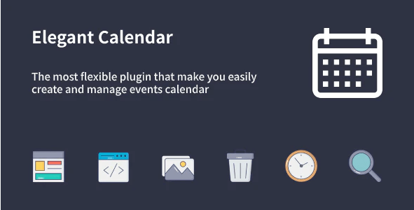 Elegant Calendar WordPress events calendar plugin interface showing modern event layout