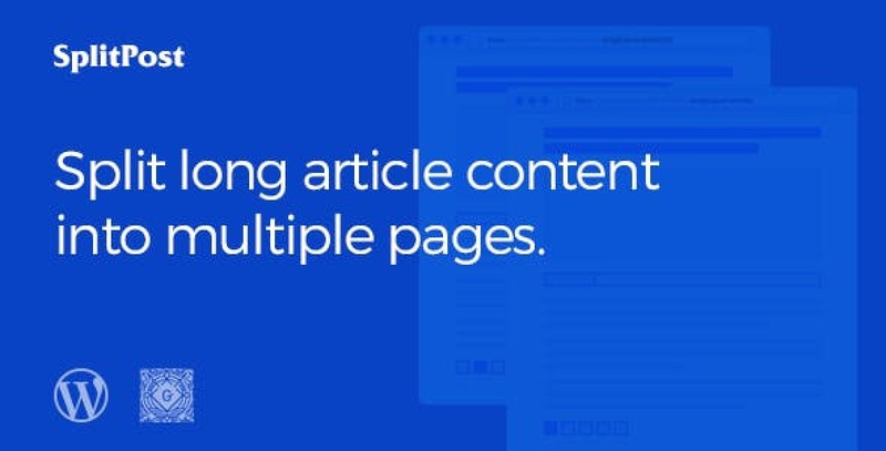 Epic Split Post WordPress plugin for splitting long blog posts into multiple pages