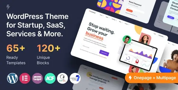 Fastland SaaS and Startup WordPress Theme demo preview