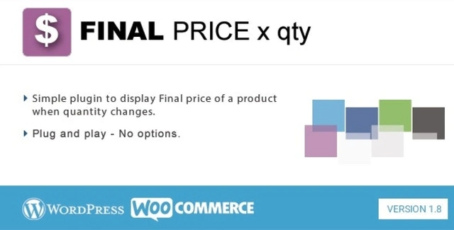 Final Price for WooCommerce plugin showing dynamic total price box above Add to Cart button on product page