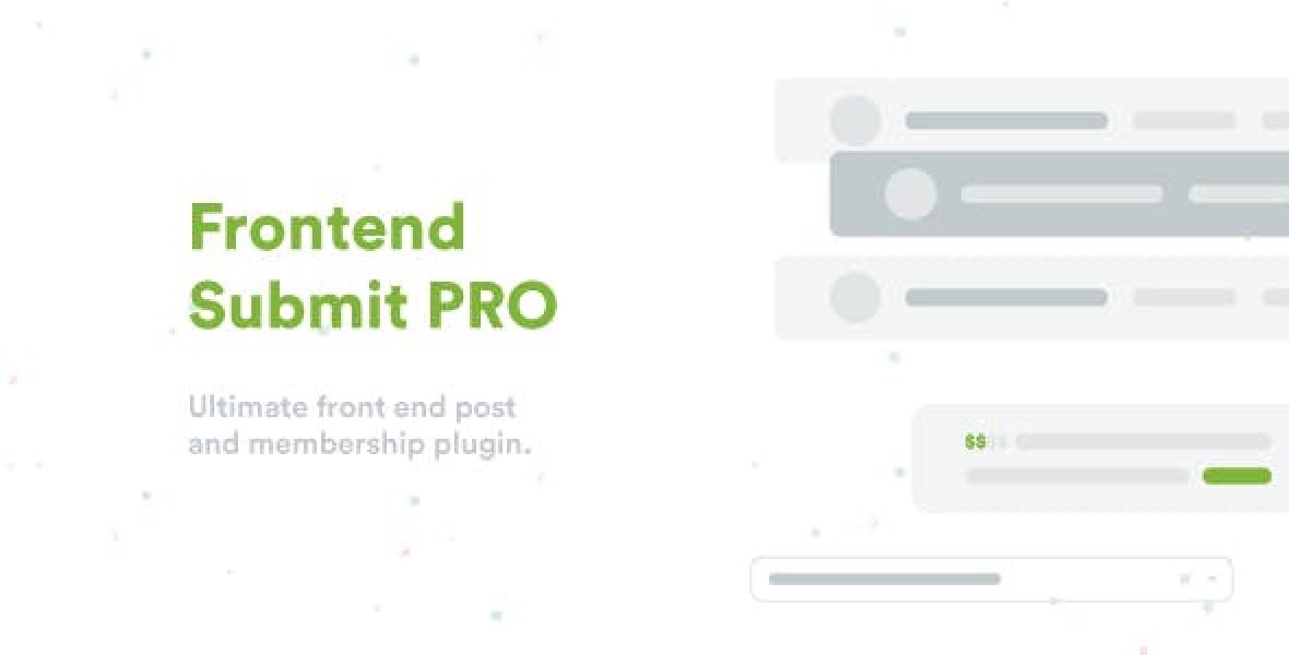 Frontend Submit PRO WordPress plugin interface showing drag-and-drop form builder