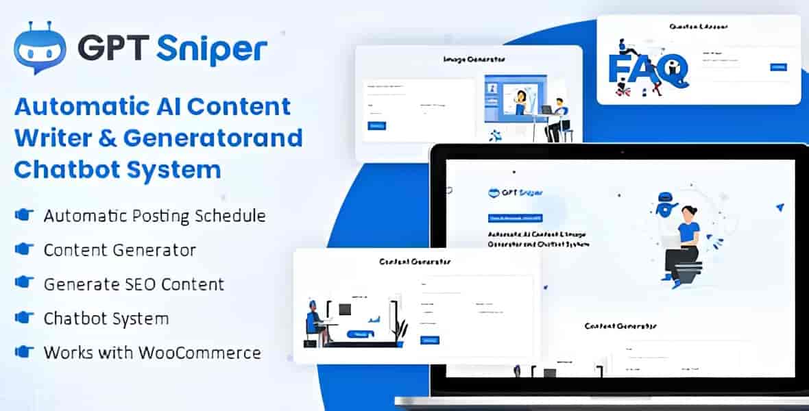 GPT Sniper WordPress AI content generator plugin interface
