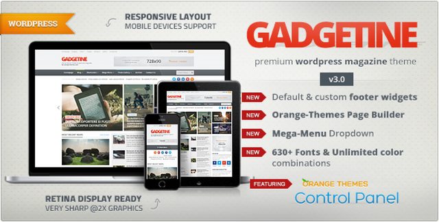 Gadgetine WordPress magazine theme screenshot