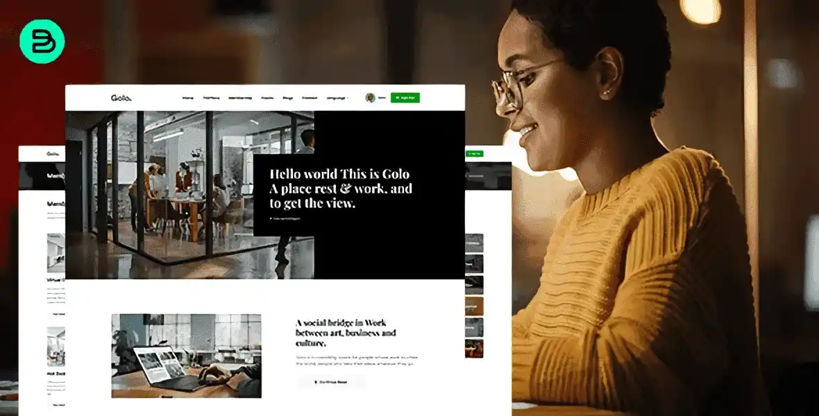 Golo coworking space and office rental PHP script demo preview
