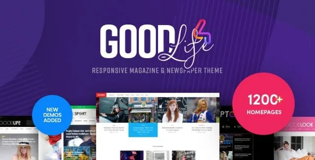 GoodLife responsive WordPress magazine theme demo preview