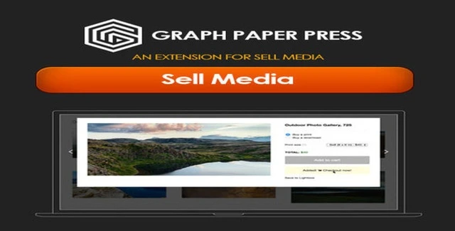 Graph Paper Press Sell Media WordPress plugin interface for selling photos and digital products
