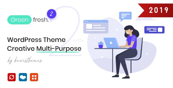 GreenFresh responsive business WordPress theme preview