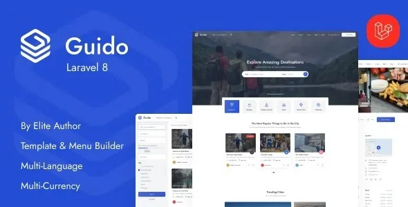 Guido Laravel directory and listing script modern responsive website template