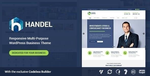 Handel Corporate Consulting WordPress Theme demo preview