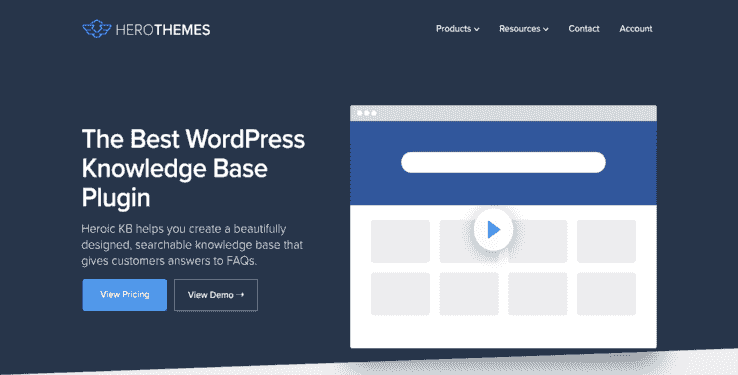 Heroic Knowledge Base Plugin WordPress interface by HeroThemes