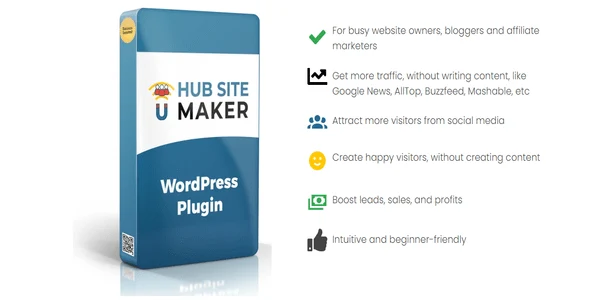 Hub Site Maker WordPress plugin for building autopilot niche hub affiliate websites