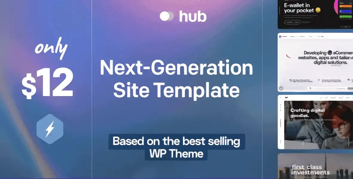 Hub responsive multi-purpose HTML5 template with demo pages