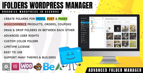 IFolders WordPress folder manager plugin for organizing posts pages and media