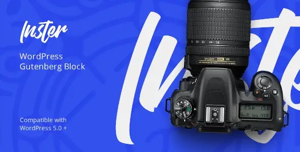 Inster Instagram block for WordPress Gutenberg Editor displaying a responsive grid of Instagram posts