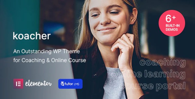 Koacher WordPress coaching and online course theme preview