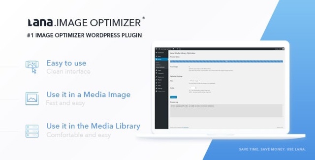Lana Image Optimizer WordPress plugin for reducing uploaded images to small JPG files
