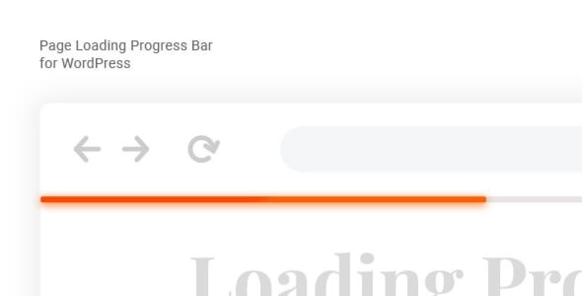 Laser WordPress plugin showing a customizable page loading progress bar on a website