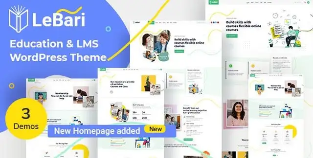 LeBari Education WordPress Theme for e-learning and online courses