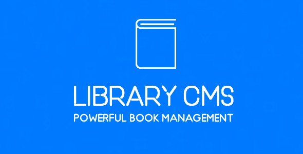 Library CMS PHP book management script for organizing and cataloging book collections