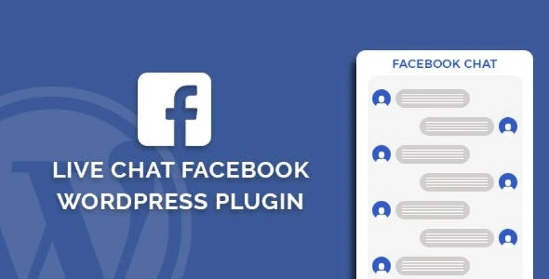 Live Chat Facebook WordPress Plugin interface showing real-time customer support widget