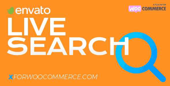 Live Search for WooCommerce WordPress plugin interface showing real-time product search results