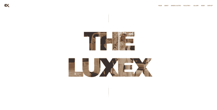 Luxex hotel WordPress theme with full-screen video background and modern responsive design