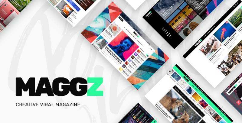 Maggz creative magazine and blog WordPress theme