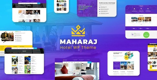 Maharaj hotel booking WordPress theme demo preview