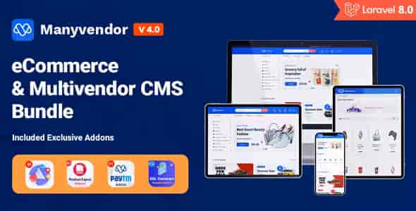 Manyvendor multivendor ecommerce CMS script dashboard interface