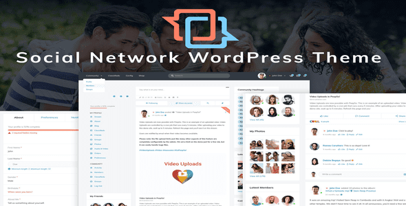 MateBook social network WordPress theme demo preview