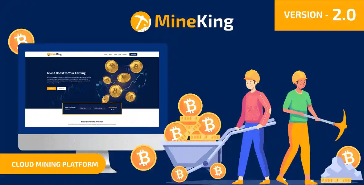 MineKing cloud mining platform PHP script interface