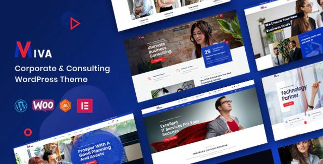 Miva business consulting WordPress theme demo preview