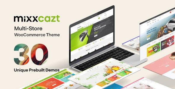 Mixxcazt multipurpose WooCommerce theme demo showcasing various online store layouts