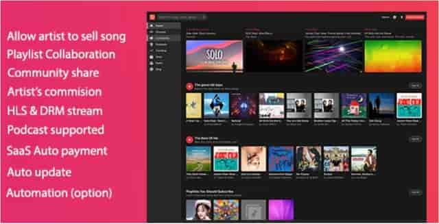 MusicEngine music social networking PHP script platform interface