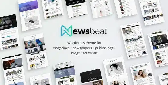 Newsbeat WordPress magazine theme preview