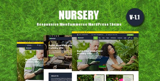 NurseryPlant responsive WordPress theme for nurseries and organic farms