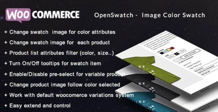 Openswatch WooCommerce plugin interface showing variation image swatches