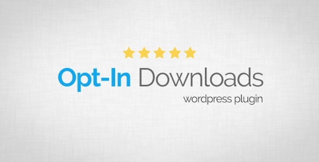 Opt-In Downloads WordPress email opt-in plugin interface for gating file downloads behind subscription forms
