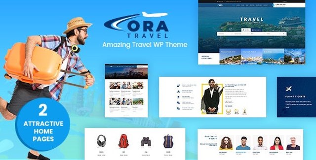 Ora travel booking WordPress theme for tour operators and hotels